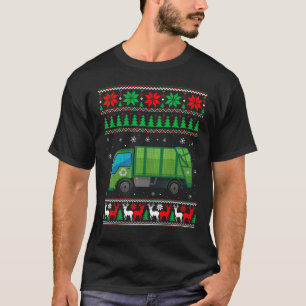 Kinder Mannen vuilniszak voor kerstversiering T-shirt