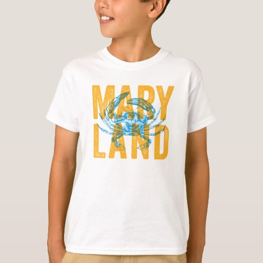 Kinder maryland Crab Tshirt (Voorkant)