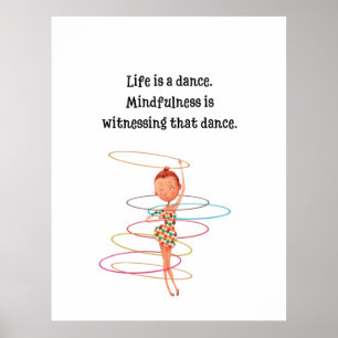 Kinder Meditation Art Poster