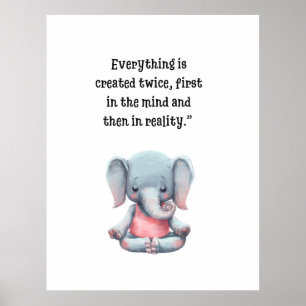 Kinder Meditation Art Poster