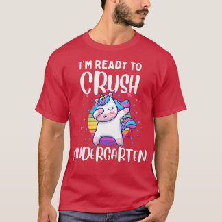 Kinder meisje: Ik ben klaar om de Kindergarten Uni T-shirt