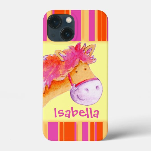 Kinder meisjes genaamd pony geel Case-Mate iPhone case (Achterkant)