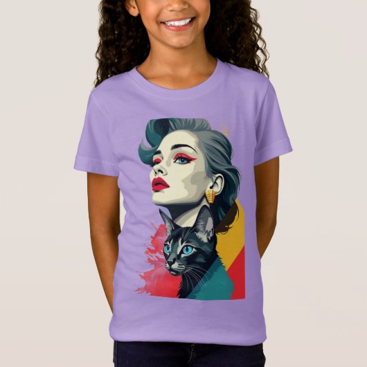 Kinder meisjes Tshirt (Voorkant)