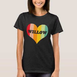 Kinder meisjes Willow Retro hartnaam T-shirt