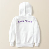  Kinder meisjesschool in Austin Hoodie (Laag Achter)