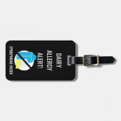 Kinder Melkallergie Alert met epinefrine Afbeeldin Bagagelabel (Voorkant horizontaal)