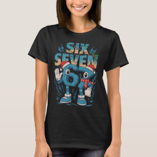 Kinder Meme 67 Zes Zeven 6 7 Italiaanse Brainrot C T-shirt
