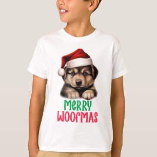 Kinder Merry Woofmas T-shirt