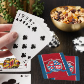 kinder messenazen lopen het gezicht van de douane pokerkaarten (Insitu)