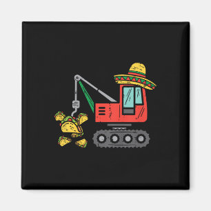 Kinder Mexicaanse kraan Tacos Boys Cinco de Mayo F Magneet