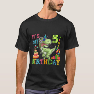 Kinder Mijn 5e verjaardag Happy 5 jaar T-shirt