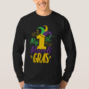 Kinder Mijn eerste Mardi Gras Birthdaymardi Gras 2 T-shirt