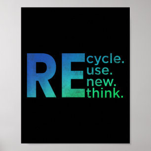 Kinder milieuactivisme - Recyclen Hergebruik verni Poster
