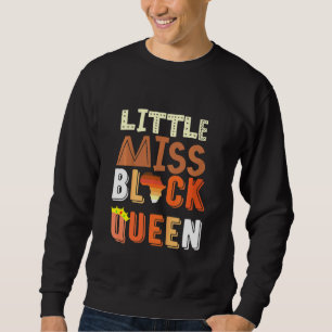 Kinder Miss Black koningin Melanin Brown Skin Gi Trui