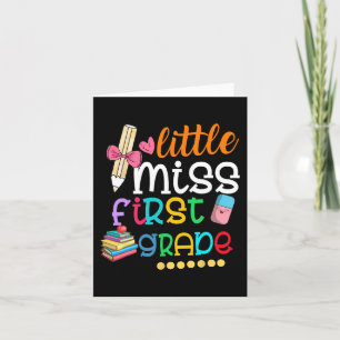 Kinder Miss First Grade terug naar school 1st G Kaart