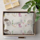 Kinder modderpatroon bevestigen tissuepapier (Geschenk)