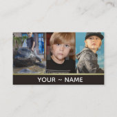 Kinder Modellen en Acteurs Headshot Visitekaartjes (Voorkant)