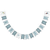 Kinder Modern Blue Paintball Boys Verjaardag Vlaggetjes (Alle)