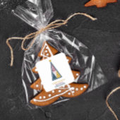 kinder moderne minimal geometrische kerst vierkante sticker