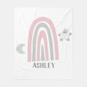 Kinder moderne regenboog, speciaal aangepast fleece deken (Voorkant)