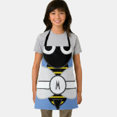 Kinder Monogrammed BumbleBee Apron Schort (Insitu)