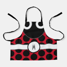 Kinder monogrammen Ladybug Apron