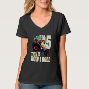 Kinder monster Truck 5 jaar oud T-shirt