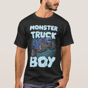 Kinder Monster Truck Boy Voor Jongens Leuk Koel Mo T-shirt
