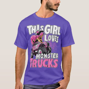 Kinder Monster Truck Kinder Toddler Dit meisje hou T-shirt
