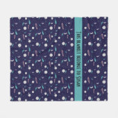 Kinder motormeteor Black Hole Planet Comet Fleece Deken (Voorkant (Horizontaal))