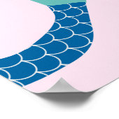 Kinder Muur Decor Modern Magical Mermaid Tail Poster (Hoek)