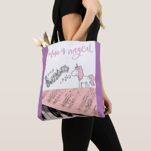 Kinder muziekpiano unicorn tas