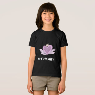 KINDER MY Heart zwart cadeau tshirt