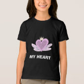 KINDER MY Heart zwart cadeau tshirt (Voorkant)