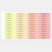 Kinder naam en telefooncentrale waterdicht labels (Vel)