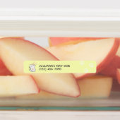 Kinder naam en telefooncentrale waterdicht labels (Aangebracht)