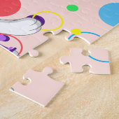 Kinder naam Happy Kittycorn Puzzle-leeractiviteit Legpuzzel (Zijkant)