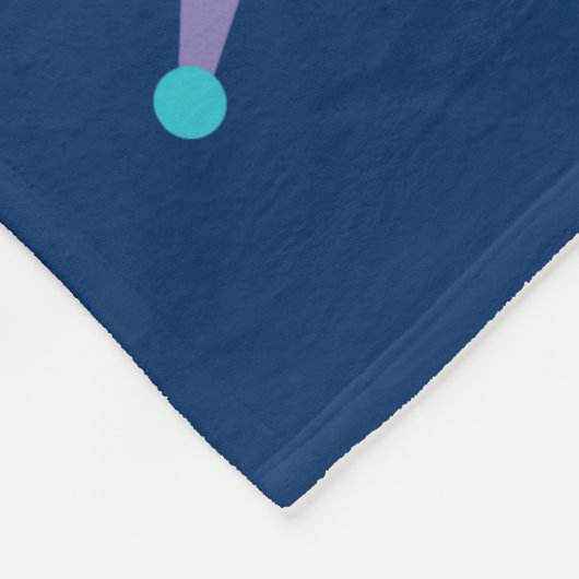 Kinder naam Outer Space Rocket Ship Fleece Deken (Hoek)