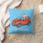 kinder naam Speelgoed auto - Gepersonaliseerd kuss Kussen (Deken)