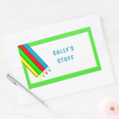 Kinder naam Tag Sticker labels (Envelop)