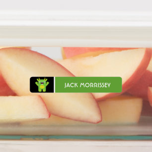 Kinder naam van Cute Colorful Monsters Labels