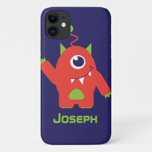 Kinder naam van een uitheemse sinaasappel en blauw iPhone 11 hoesje