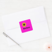 Kinder naam Zonnebloem Stickers (Envelop)
