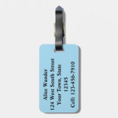 Kinder Narwhale Bagagelabel (Achterkant verticaal)