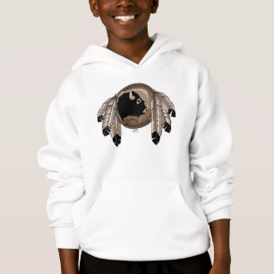 Kinder Native Art Hoodie Wildlife Native Art Hoodi