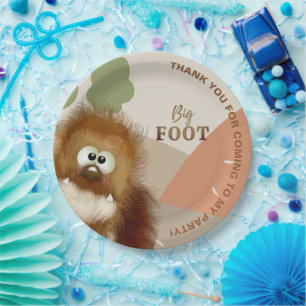 Kinder Natuur Big Foot/Sasquatch Birthday Party Papieren Bordje