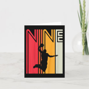 Kinder negende verjaardag Basketball Lover 9 jaar  Kaart