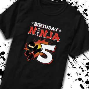 Kinder Ninja Birthday Party Gift - 5 jaar oud T-shirt