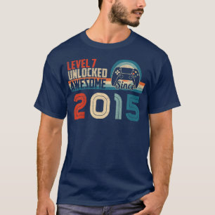 Kinder niveau 7 Onvergrendelde videoband Birthday T-shirt