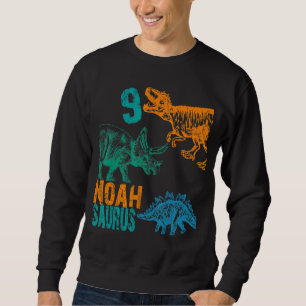 Kinder Noah Saurus 9e Verjaardagsjongens Rex Bday  Trui